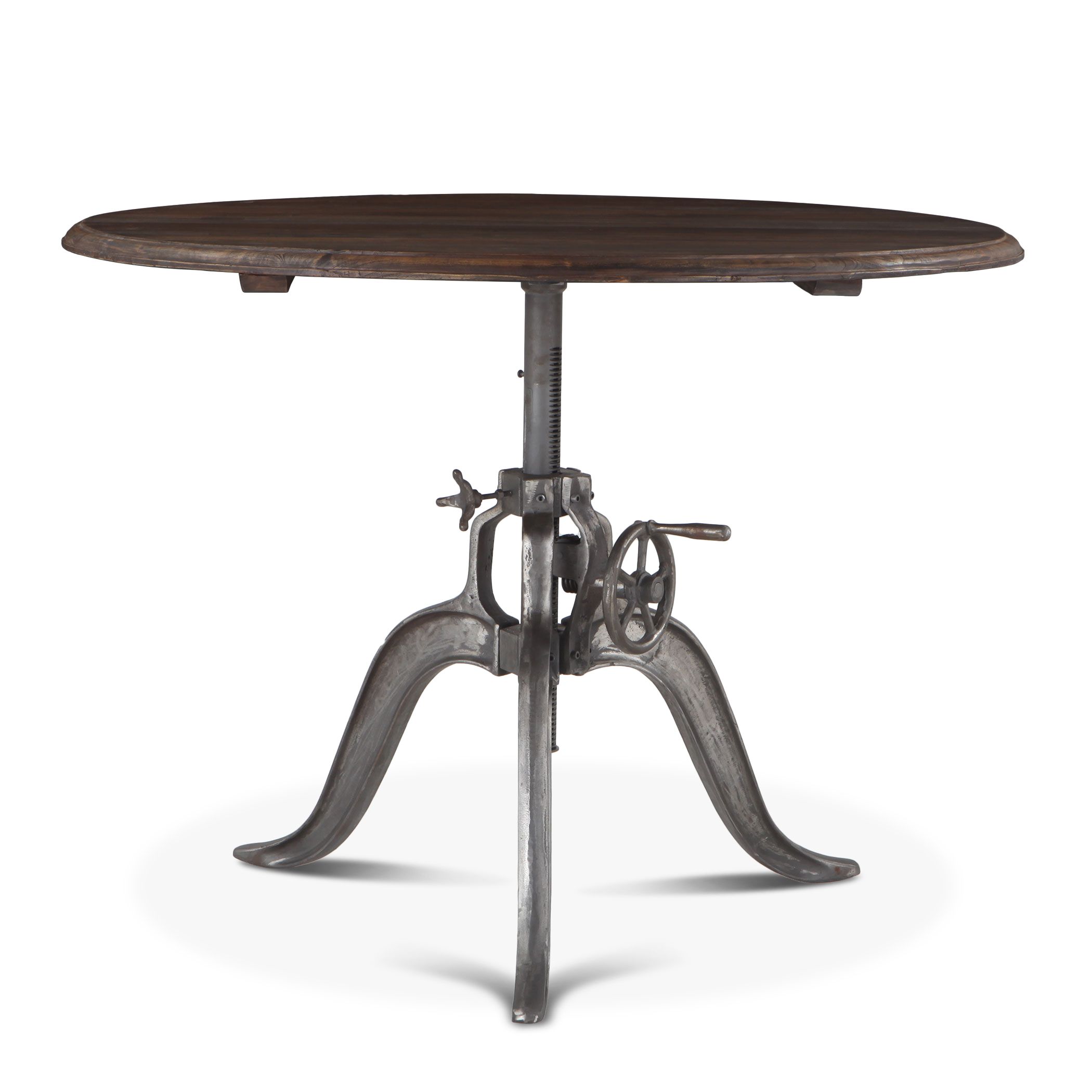 Industrial Loft Round Dining Table 48, Industrial Round Table