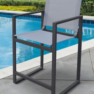 Renava Kayak - Modern Dark Charcoal Outdoor Chair
